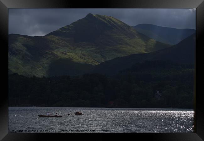 Lake District Cumbria Derwent Water Framed Print by Russell Finney