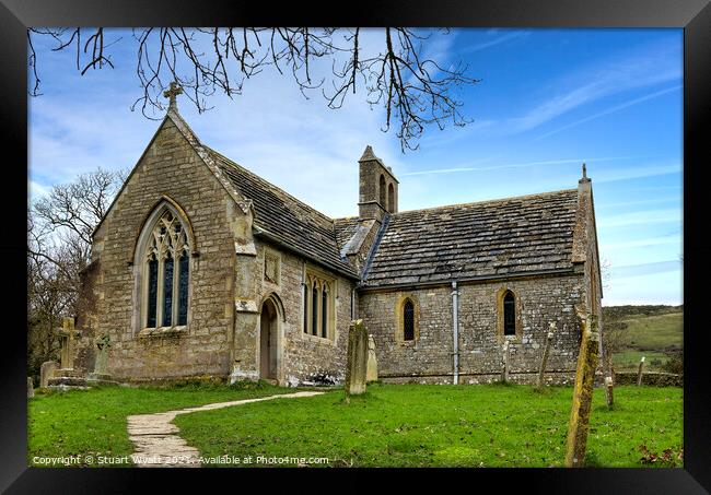 Tyneham Church, Purbeck, Dorset Framed Print by Stuart Wyatt