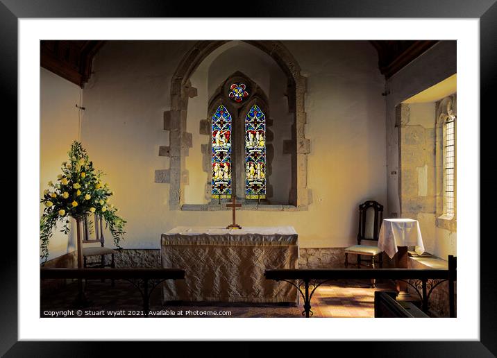 Church Knowle Framed Mounted Print by Stuart Wyatt