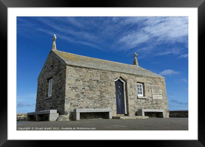 St Nicholas Chapel, St Ives, Cornwall Framed Mounted Print by Stuart Wyatt