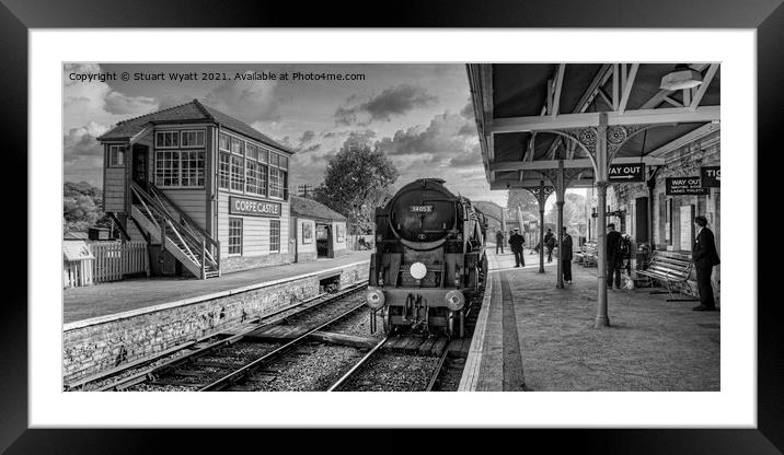 Corfe Castle Framed Mounted Print by Stuart Wyatt