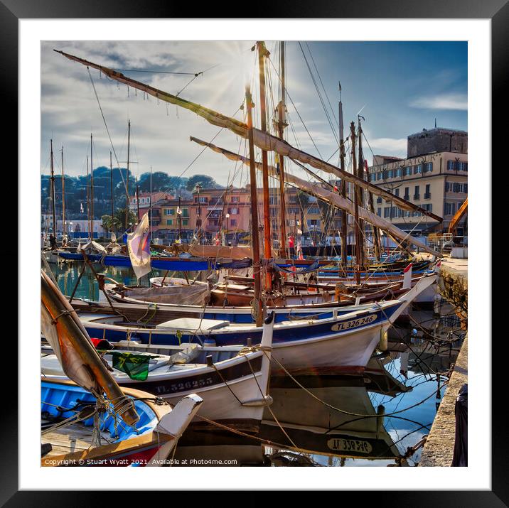 Sanary-sur-Mer Framed Mounted Print by Stuart Wyatt