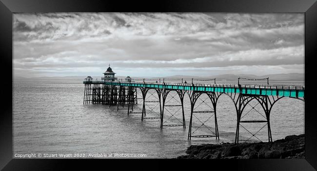 Clevedon Pier Framed Print by Stuart Wyatt