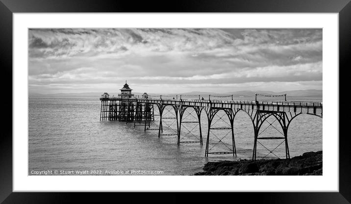 Clevedon Pier Framed Mounted Print by Stuart Wyatt