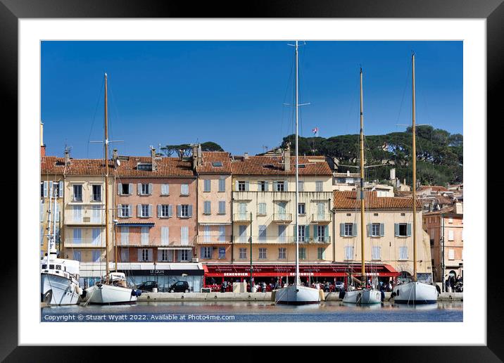 Saint Tropez Framed Mounted Print by Stuart Wyatt