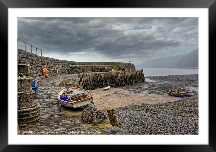 Clovelly Harbour, Devon Framed Mounted Print by Stuart Wyatt