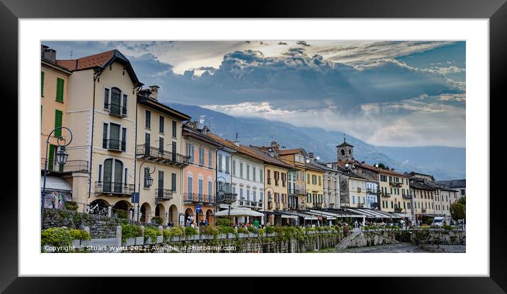 Cannobio, Lake Maggiore, Italy Framed Mounted Print by Stuart Wyatt
