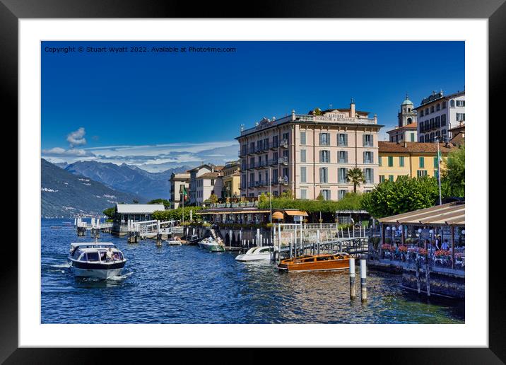 Bellagio, Lake Como Framed Mounted Print by Stuart Wyatt