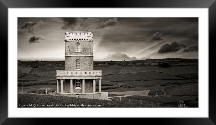Clavell Tower, Kimmeridge, Dorset Framed Mounted Print by Stuart Wyatt