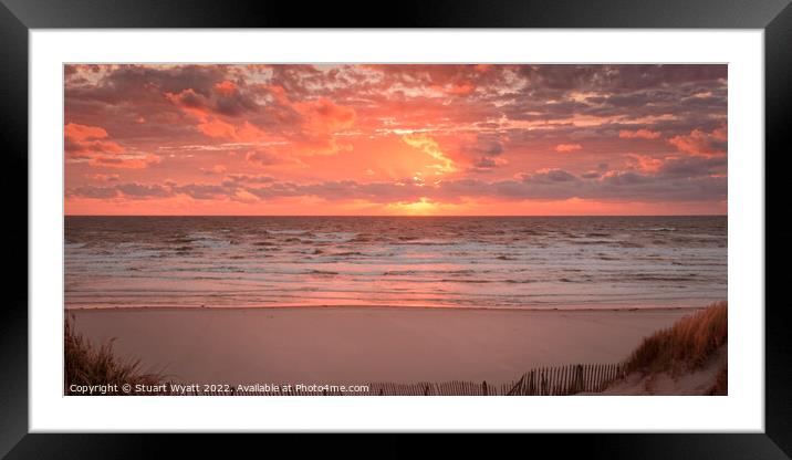 Le Bouquet Beach Framed Mounted Print by Stuart Wyatt