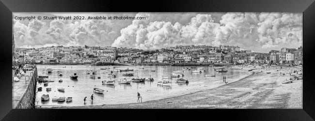 St Ives Harbour, Cornwall Framed Print by Stuart Wyatt