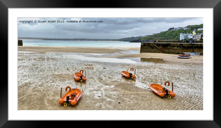 Waiting for the next tide Framed Mounted Print by Stuart Wyatt