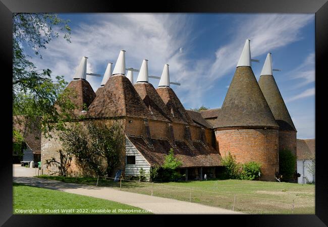 The Oasts at Sissinghurst Castle Framed Print by Stuart Wyatt