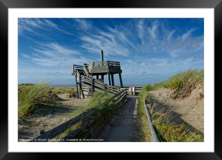 Viewpoint at Le Touquet-Paris-Plage Framed Mounted Print by Stuart Wyatt