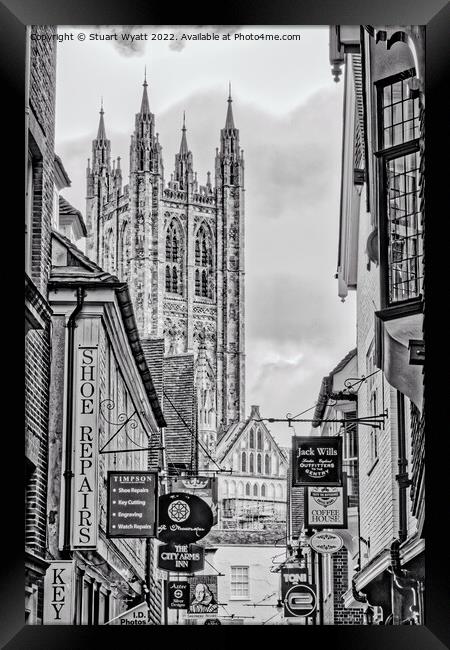 Butchery Lane, Canterbury, Kent Framed Print by Stuart Wyatt