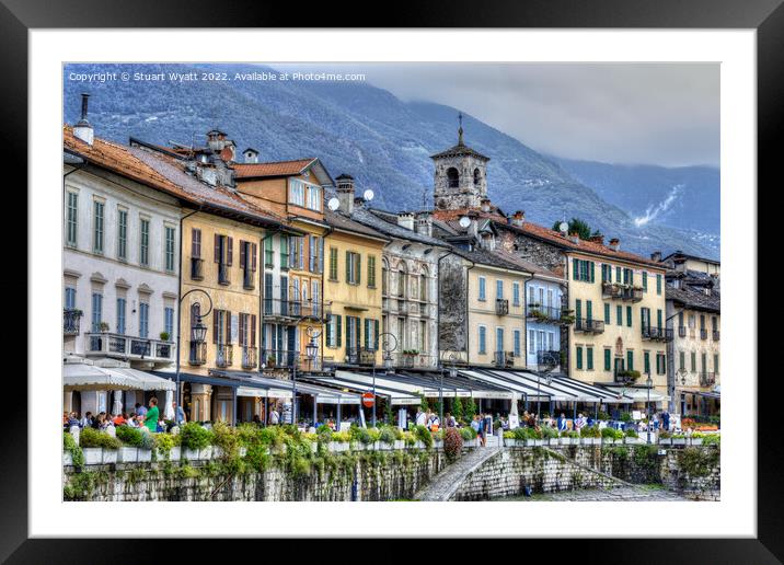 Connobio, Lake Maggiore, Italy Framed Mounted Print by Stuart Wyatt