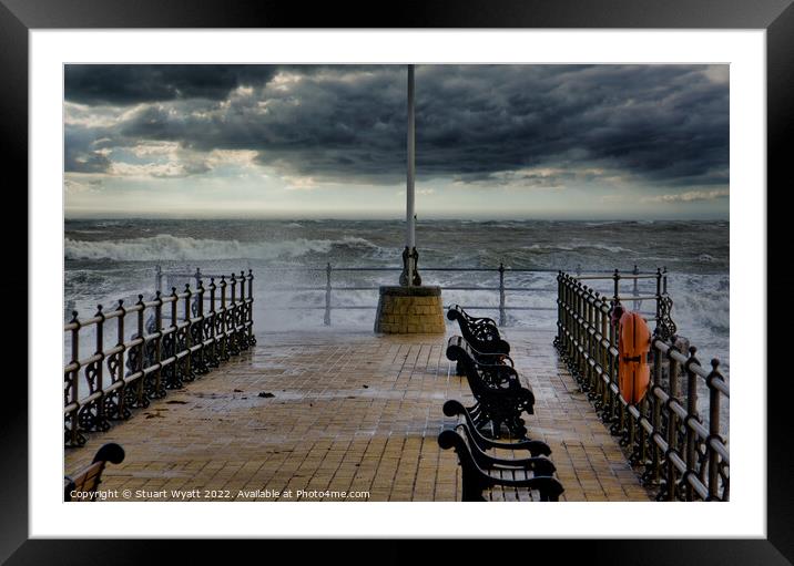 Swanage Storm Framed Mounted Print by Stuart Wyatt