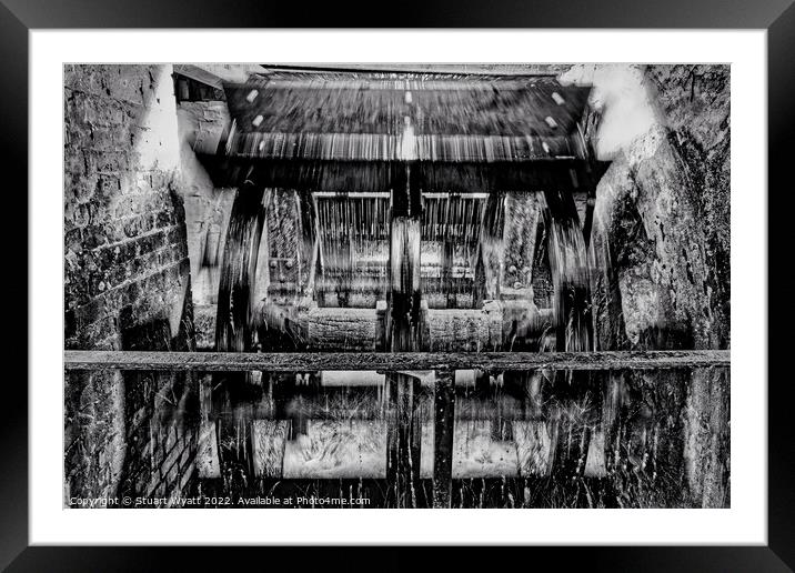 Waterwheel  Framed Mounted Print by Stuart Wyatt