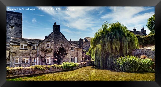 Swanage old mill and millpond Framed Print by Stuart Wyatt