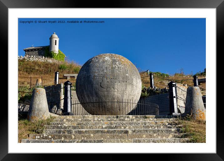 Swanage Great Globe Framed Mounted Print by Stuart Wyatt