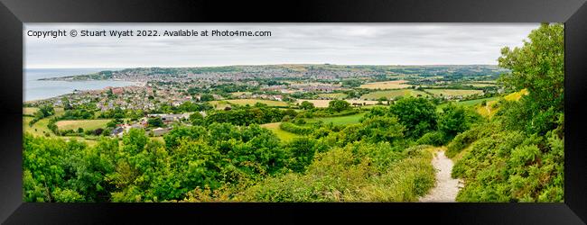 The path to Ballard Down Framed Print by Stuart Wyatt