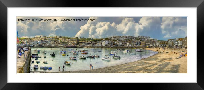 St Ives harbour Framed Mounted Print by Stuart Wyatt