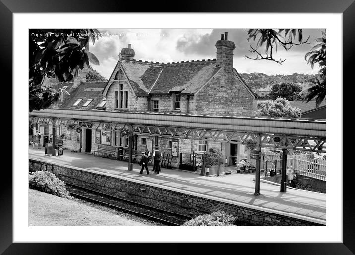 Swanage Railway Station Framed Mounted Print by Stuart Wyatt
