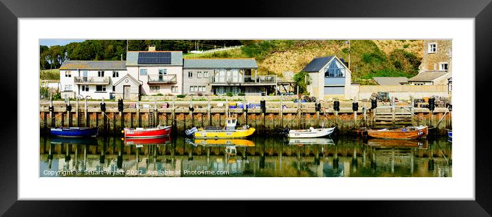 The Quay, Axmouth Harbour, South Devon Framed Mounted Print by Stuart Wyatt