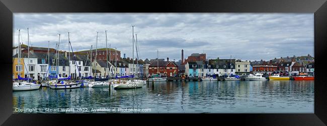 Weymouth Harbour Panorama Framed Print by Stuart Wyatt