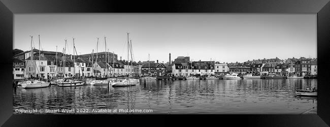 Weymouth Harbour Panorama Framed Print by Stuart Wyatt