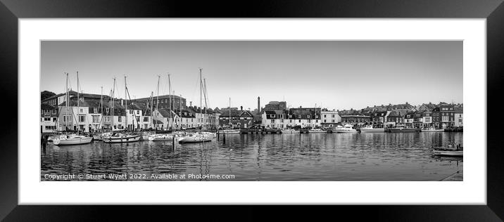 Weymouth Harbour Panorama Framed Mounted Print by Stuart Wyatt