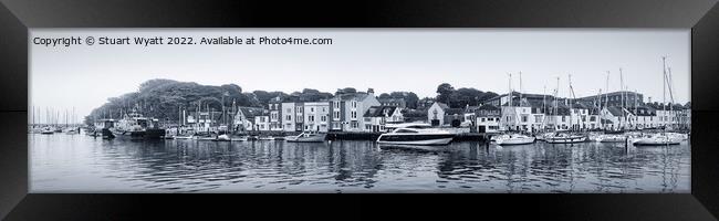 Weymouth Harbour Panorama Framed Print by Stuart Wyatt