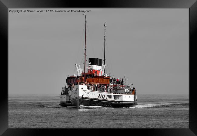 Paddle Steamer Waverley Framed Print by Stuart Wyatt