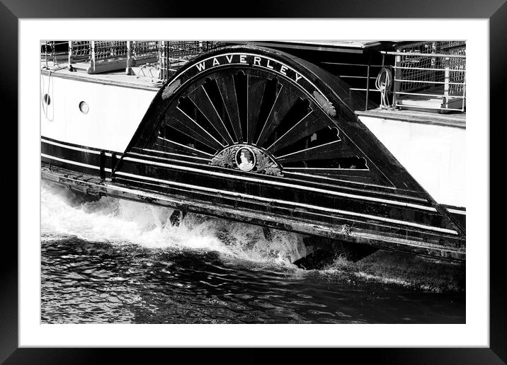 Waverley paddle steamer paddle box Framed Mounted Print by Stuart Wyatt