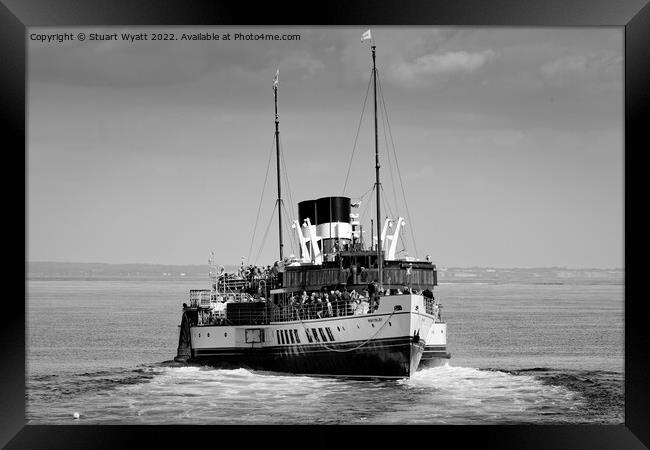 Swanage: Paddle Steamer Waverley Framed Print by Stuart Wyatt