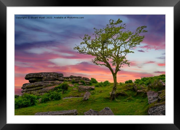 Dartmoor Sunset Framed Mounted Print by Stuart Wyatt