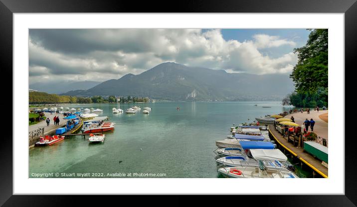 Lake Annecy, France Framed Mounted Print by Stuart Wyatt