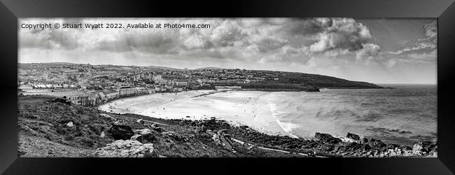 Porthmeor Beach, St Ives, Cornwall Framed Print by Stuart Wyatt