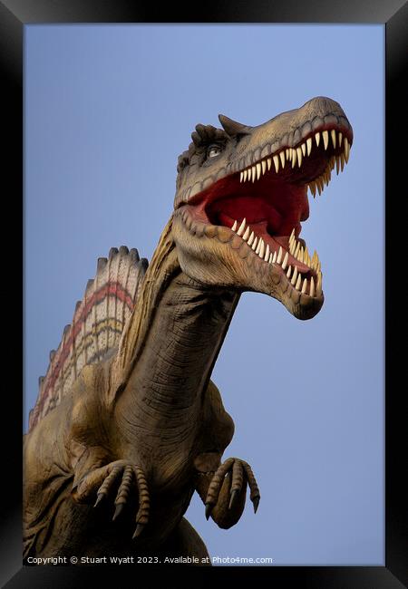 Swanage Dinosaur Framed Print by Stuart Wyatt