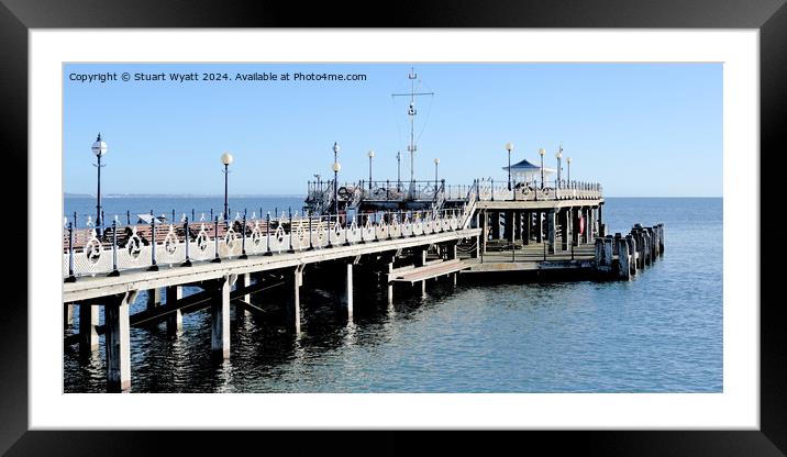 Swanage Pier, Clear and Sharp Framed Mounted Print by Stuart Wyatt