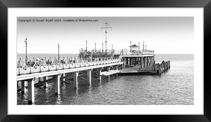 Swanage Pier Framed Mounted Print by Stuart Wyatt