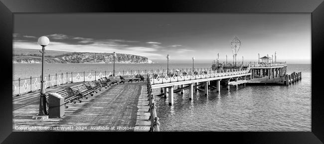 Swanage Pier View Framed Print by Stuart Wyatt