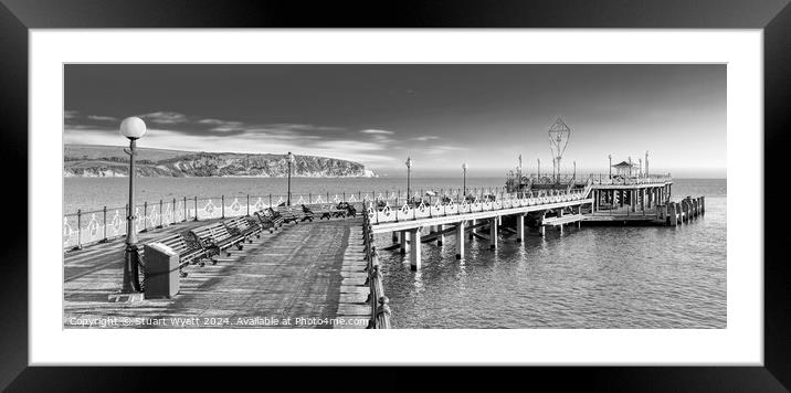 Swanage Pier View Framed Mounted Print by Stuart Wyatt