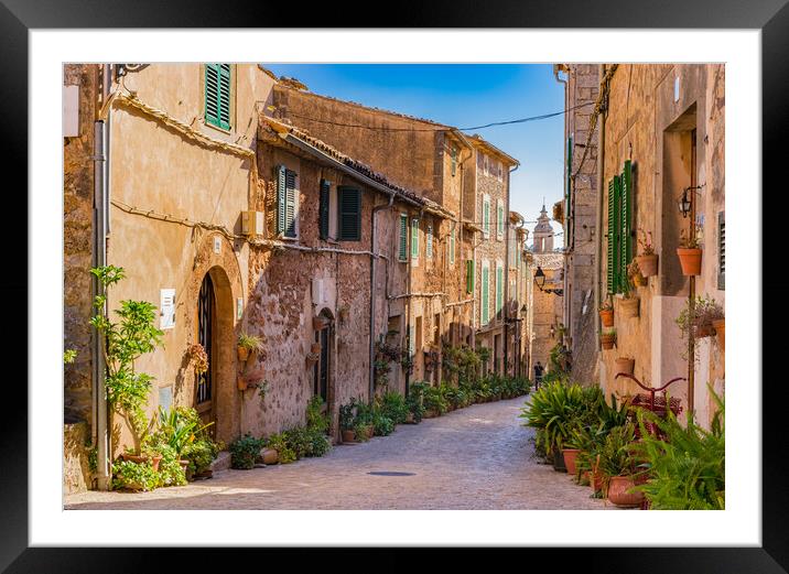 Rustic charm in Valldemossa Framed Mounted Print by Alex Winter