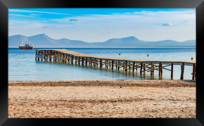 Bay of alcudia. Serenity at Bay Framed Print by Alex Winter