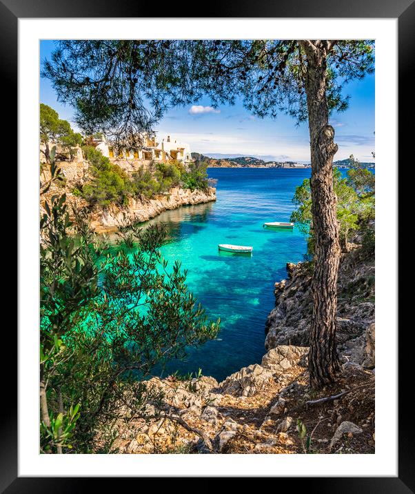 Fornells on Mallorca Framed Mounted Print by Alex Winter