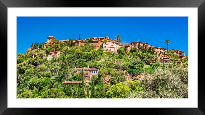 Idyllic Deia Village in Mallorca Framed Mounted Print by Alex Winter