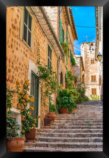 Fornalutx spain, Old village on Majorca Framed Print by Alex Winter