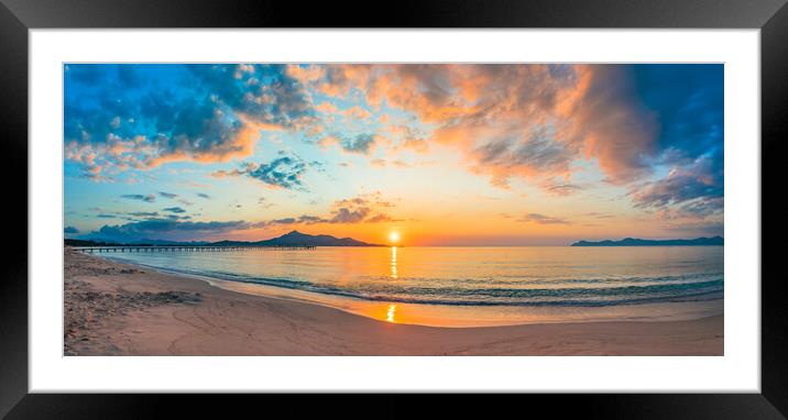 Sky cloud sunset sunrise Framed Mounted Print by Alex Winter