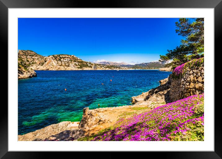 Beautiful coast of Port de Andratx Framed Mounted Print by Alex Winter